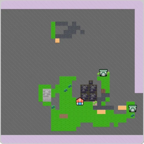 In-game overworld map of Rocky Ridges (Bulbapedia's location art)