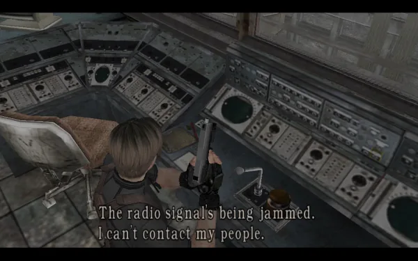 The communications tower: the radio is jammed
