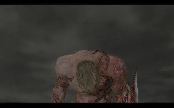 Krauser mutado: cuchillo cuando se bloquea, rifle a distancia