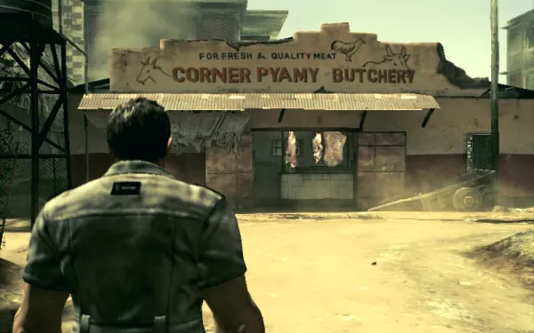 Reynard's butcher shop: go in by the side door and open the case with the M92F.
