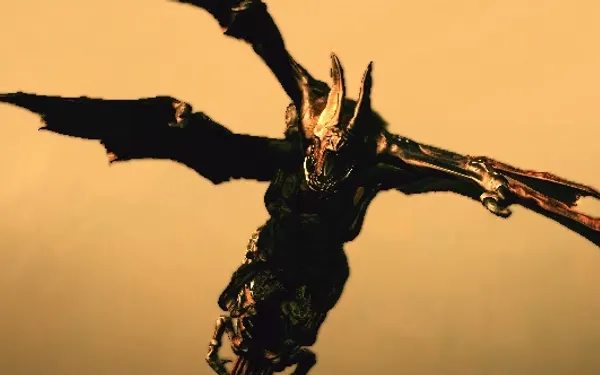 El primer Popokarimu, jefe del final: baja del último saliente con la escopeta cargada y Sheva en Attack.