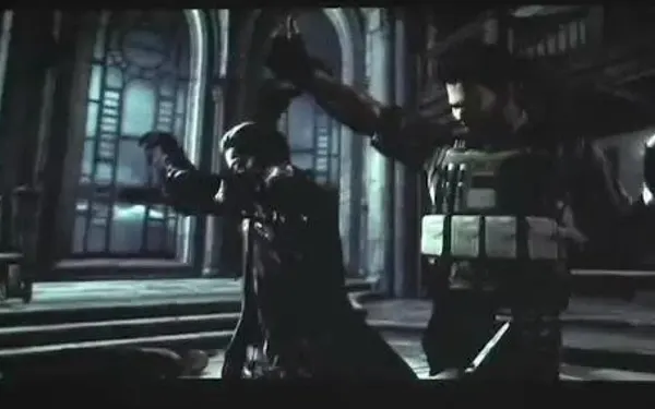 Wesker en la sala final: esquiva sus embestidas y contraataca; la pelea termina sola a los 3 minutos.