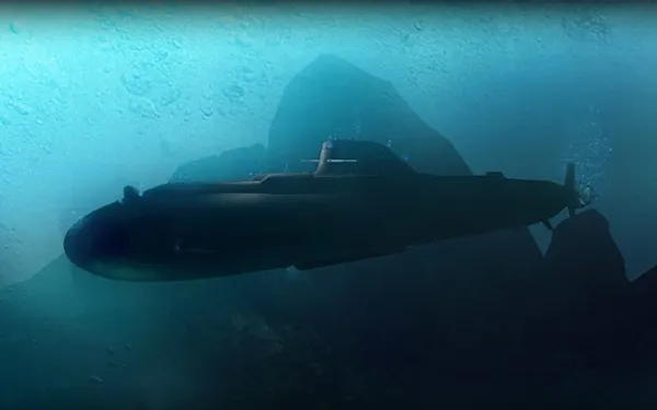 El submarino de Neo-Umbrella, escenario de todo el capítulo.