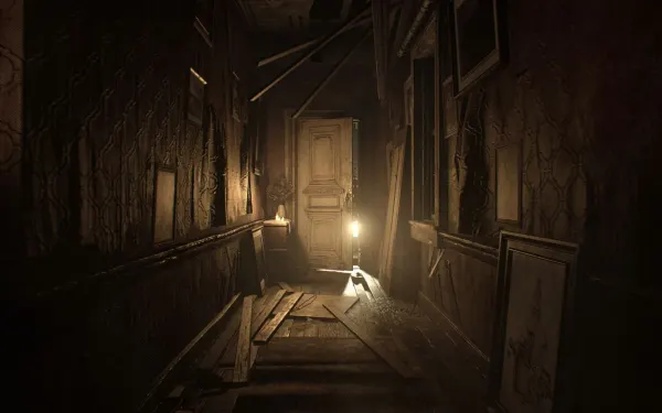 La casa vieja: pasillos oscuros llenos de nidos de insectos; el Burner los despeja.