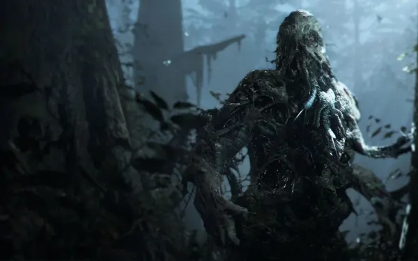 El Swamp Man: te persigue tres veces por el pantano.