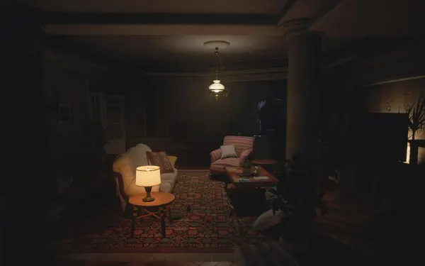 El salón de los Winters: aquí tomas el control de Ethan con Rose en brazos.