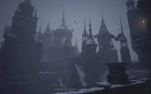 Los tejados del castillo: los Samcă atacan en vuelo camino de la Tower of Rage.
