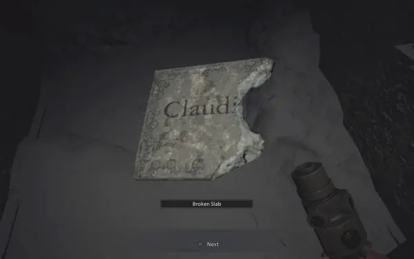 El Broken Slab con el nombre «Claudi…»: recógelo en el cementerio ahora o lo pierdes.