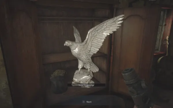 El armario de la Luthier's House (270917): Steel Hræsvelgr y cargador del F2 Rifle.