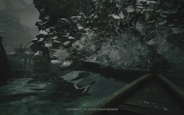 En barca por el embalse: Moreau acecha bajo el agua.
