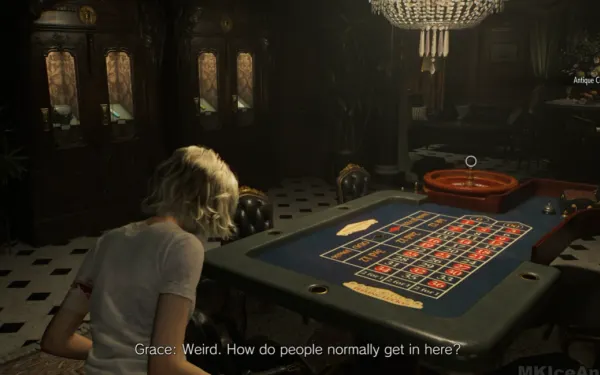 El Parlor con su ruleta: aquí cambias las Antique Coins por mejoras en los casilleros.